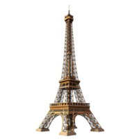 A tower made by Eiffel against transparent background png