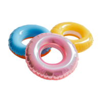 bellissimo colorato gonfiabile floaties su trasparente sfondo png