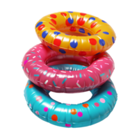 Beautiful Colorful inflatable floaties on Transparent Background png