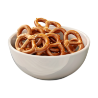 Fried Onions Rings in Bowl on Transparent Background png