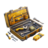 Different kind of Tool Box on Transparent Background png