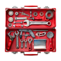 Different kind of Tool Box on Transparent Background png
