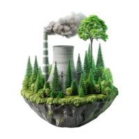 Mills And Factories Polluting The Environment on Transparent Background png