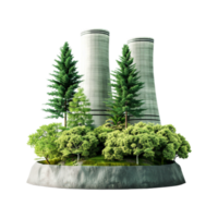 Mills And Factories Polluting The Environment on Transparent Background png