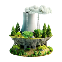 Mills And Factories Polluting The Environment on Transparent Background png