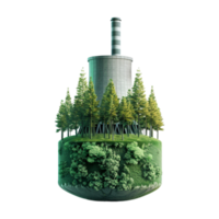Mills And Factories Polluting The Environment on Transparent Background png