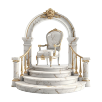 Chair on a Stage Podium on Transparent Background png