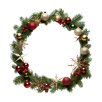 Christmas Frame Decoration on Transparent Background png