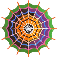 Colorful mandala artwork with a symmetrical pattern of vibrant colors blending into each other, creating a harmonious and eye-catching design. png