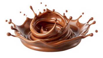 alta calidad imagen de un chocolate chapoteo, Perfecto para culinario proyectos y confitería márketing materiales png