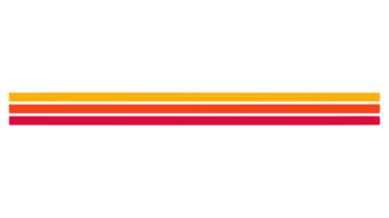 Retro-colored abstract horizontal lines. Vibrant gradient shades from orange to red, perfect for graphic design and modern art projects. png