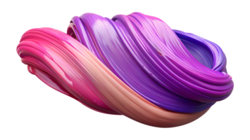 Vibrant multicolored abstract paint swirl in pink, purple, and peach shades creating a soft, dynamic, and eye-catching visual composition. png