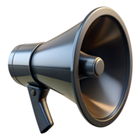 fechar-se do uma moderno megafone isolado em uma branco fundo, exibindo comunicação, marketing, e amplificação conceitos. png