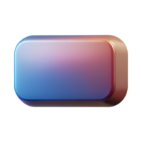 High-quality image of a glossy capsule in vibrant gradient colors, ideal for design projects, technology icons, and modern UI elements. png