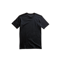 Black T-Shirt Mockup On A White And Gray Checkered Background png