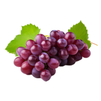 A bunch of grapes with leaves png