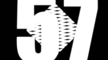 A motion graphic of count down from 60 seconds video