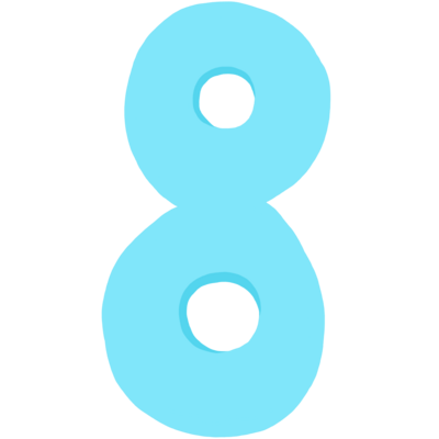 NUMBER EIGHT(ナンバー8 Number 8, Black eight, Sports number 8