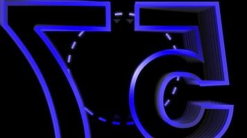 A motion graphic of count down from 60 seconds video