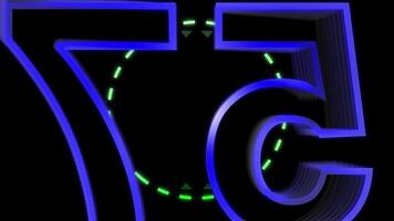 A motion graphic of count down from 60 seconds video