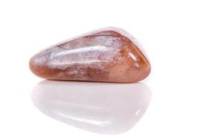 Macro mineral stone jasper on a white background photo