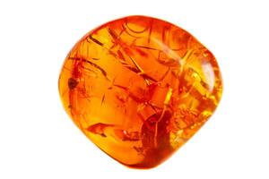 Macro Opal mineral stone in rock on white background photo