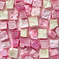 Pink And White Marshmallow Pattern photo