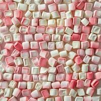 Pink and White Marshmallow Pattern photo