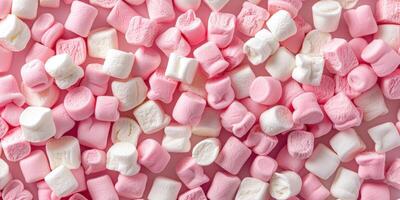 Pink and White Marshmallow Pattern photo