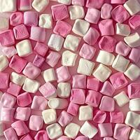 Pink and White Marshmallow Pattern photo