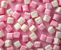 Pink and White Marshmallow Pattern photo