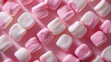 Pink and White Marshmallow Pattern photo