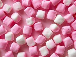 Pink And White Marshmallow Pattern photo
