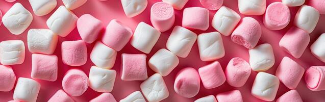 Pink and White Marshmallow Pattern photo