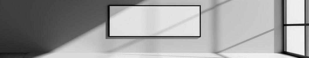 Blank Frame With Window Light photo