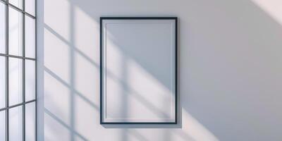Empty Picture Frame in Sunlight photo