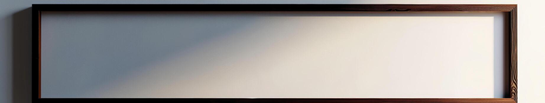 Empty Picture Frame on White Wall photo