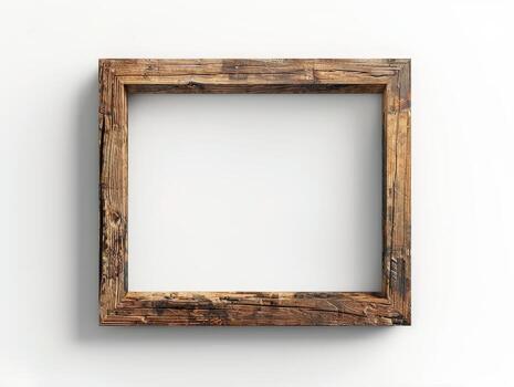 Rustic Wooden Picture Frame photo