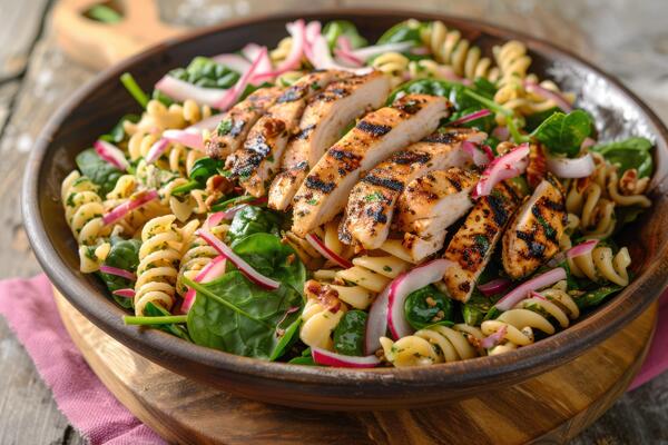 Chicken Pasta Salad Stock Photos, Images and Backgrounds for Free Download