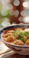 Wonton Soup With Green Onions photo