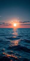 Sunset Over The Ocean photo