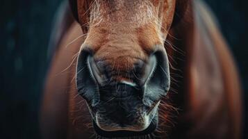 Close-Up of a Horse's Nose photo