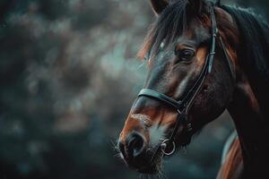 Brown Horse Portrait photo