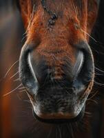Horse's Nose Close-Up photo