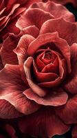 Close Up Of A Red Rose Flower photo