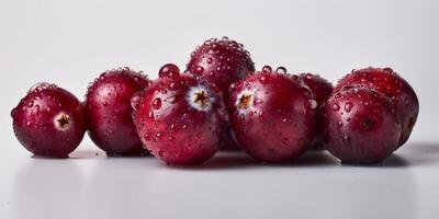 Group of Pomegranates With Water Drops photo