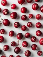 Cranberries on Table photo