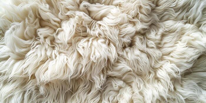 Close Up of Sheeps Wool Texture photo