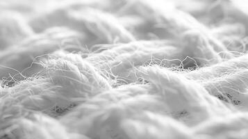 Close Up View of White Fluffy Fabric photo