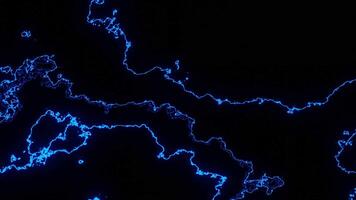 Abstract background with high tech energy randomly moving white waveform on a black background. Design. Monochrome energy waves. video